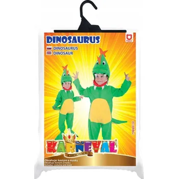 Karnevalový kostým DINOSAURUS KOSTÝM PŘEVLEK PYŽAMO KIGURUMI DĚTSKÝ DRAK 104 110 S