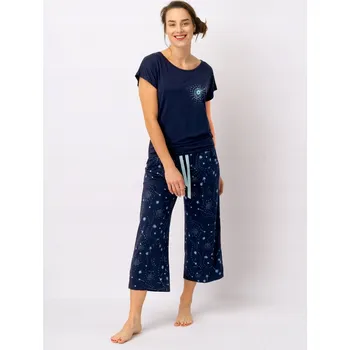 Dámské pyžamo Pyžamo KEY LNS-764 A25 3XL (46) tmavě modré