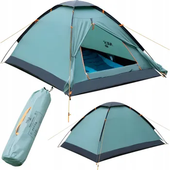 Stan Stan turistický stan pro 2 osoby, UV filtr, lehký, zelený Nils Camp
