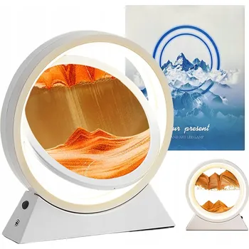 Obraz DYNAMICKÝ PÍSKOVÝ OBRAZ, POHYBLIVÁ 3D DEKORACE NA STŮL, PLYNOUCÍ KRAJINA