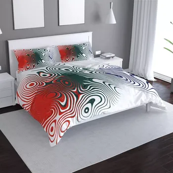 Povlečení Sablio Povlečení Dvoubarevná abstrakce - 140x220 / 90x70