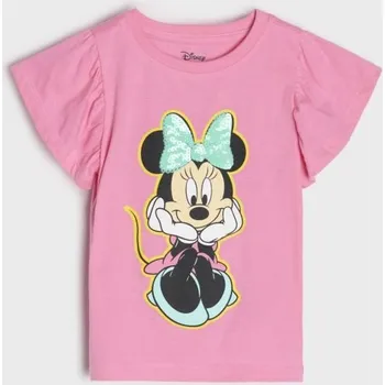 Dětská móda Sinsay - Tričko Minnie Mouse - begóniová - 489EJ-31X - 489EJ-31X-98
