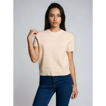 Dámské oblečení Sinsay - Svetrová halenka s příměsí vlny - béžová - 521GZ-08M - 521GZ-08M-XL