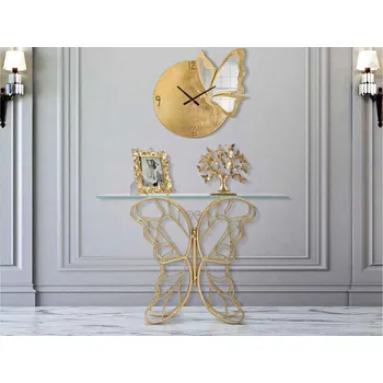 Toaletní stolek Designová konzole Janneke 110 cm zlatá