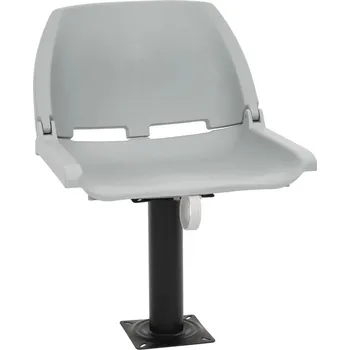 Zahradní nábytek 2dílný set skládacího sedadla bez polštáře šedý 48 x 51 x 41 cm Šedá 3284273