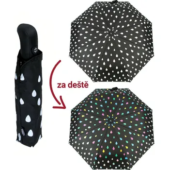 Deštník iX-brella Automatic Raindrops - dámský deštník měnící barvu