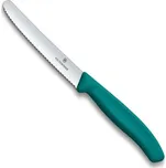 Nůž na rajčata zoubkovaný SWISS CLASSIC 11 cm zelený - Victorinox (SWISS CLASSIC zoubkovaný nůž na rajčata, 11 cm zelený - Victorinox)
