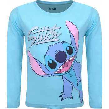 EplusM dětské tričko s dlouhým rukávem bavlna modré, velikost 116