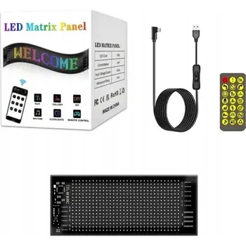 LED panel LED MATRIX PANEL LCD OČI Flexibilní USB panel 170x70mm