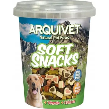 Pamlsek pro psa Arquivet polovlhké Pamlsek s kostmi a srdíčka 300 g