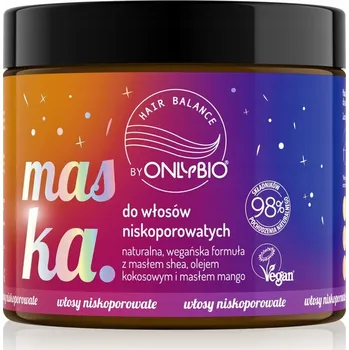 Vlasová regenerace ONLYBio MASKA NA VLASY S NÍZKOU PORÉZNOSTÍ 400 ml