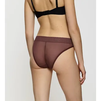 Kalhotky Tempting Sheer Highleg Tai 2P - BROWN - TRIUMPH BROWN - TRIUMPH XS