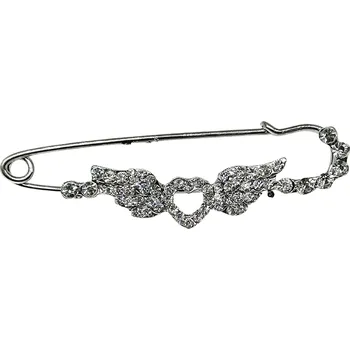 Brož Špendlík-brož bižuterní stříbrná