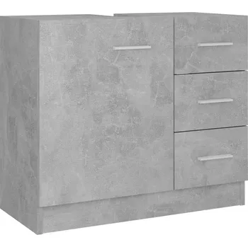 Koupelnový nábytek Skříňka pod umyvadlo VidaXL 804188 šedý beton 63x30x54 cm