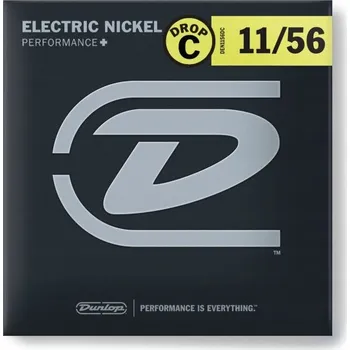 Strunný nástroj DUNLOP niklované ocelové struny Drop C (11-56)