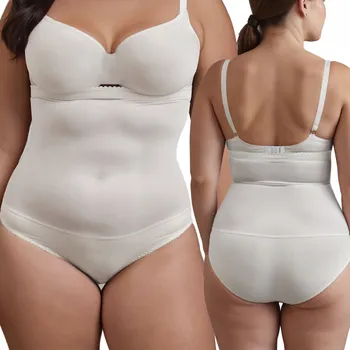 Kalhotky Vivisence 4101 Maxi SLIM bílé kalhotky s vysokým pasem 8XL MODELUJÍCÍ kalhotky