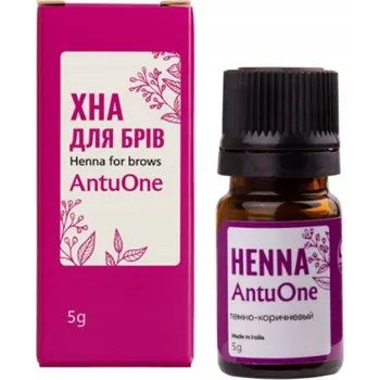 Barva na vlasy AntuOne Henna 06 Tmavě Hnědá 5 g Sklo