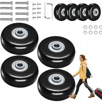 Příslušenství k zavazadlu KOLEČKA KE KUFRU NÁHRADNÍ DÍLY BAGAŽ KUFRŮ TAŠEK 4 KS