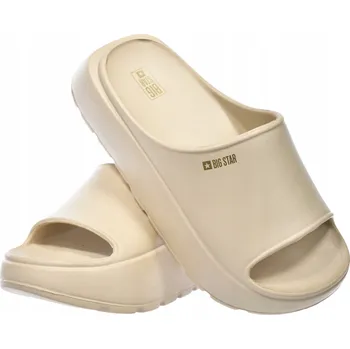 Dámské žabky BIG STAR RR274A569 BÉŽOVÉ Nazouváky - 40