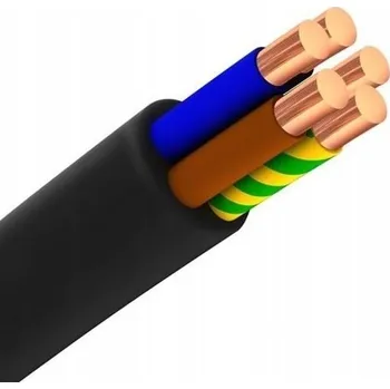 elektrický kabel Zemní kabel kulatý YKY Elpar 5 x 4