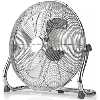 Domácí ventilátor Podlahový ventilátor Nedis Metal Floor Fan stříbrný/šedý