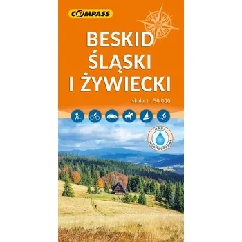 Umění BESKID ŚLĄSKI I ŻYWIECKI mapa laminowana COMPASS 2026 Kolektiv autorů