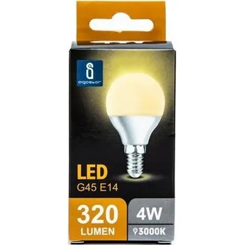 Žárovka LED žárovka E14 G45 230V 4W 320lm 3000K Teplá bílá