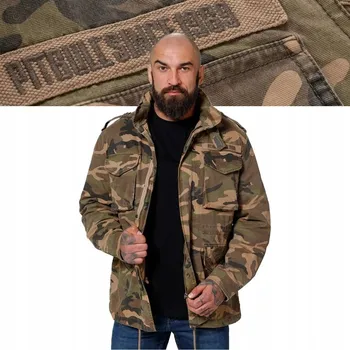 Pánská softshellová bunda Pitbull pánská softshellová bunda s odepínací kapuce M65, velikost XXL