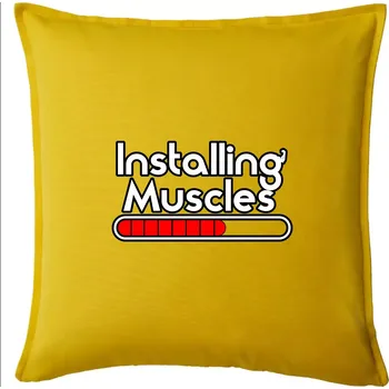 Polštář Installing Muscles - Polštář 50x50 - 50x50 - Pouze potah ( Žlutá )