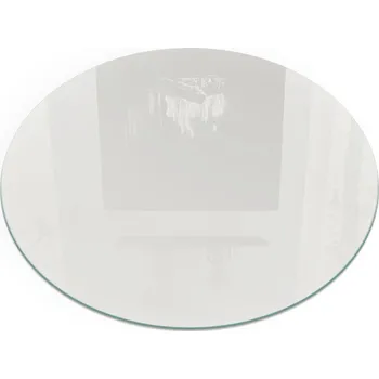 Krbová kamna Podložka Ochranná Kulatá Skleněná Pod Kamna Krbová Kamna Koza Šedá Barva 80cm