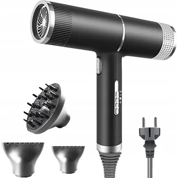 Fén Fén na vlasy s ionizací a 3 nástavci difuzoru, ionizační fén 1000W