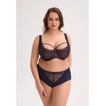 Podprsenka Poloměkká podprsenka Gaia BSM 1323 Veda Maxi Navy blue tmavě modrá 95G