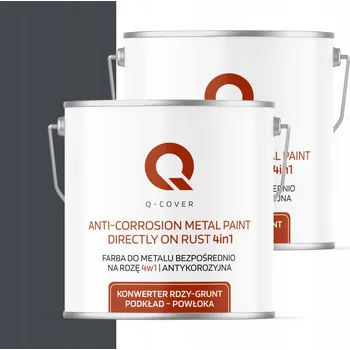 barva na kov Barva Přímo na rez Pozink Kovová Ocel 5L 4v1 Matná Grafitová