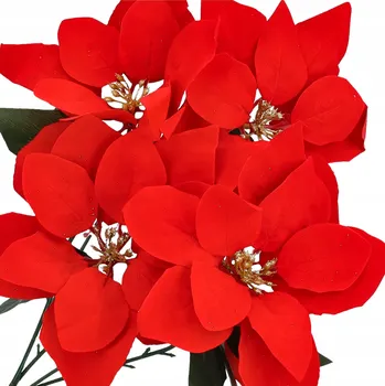 umělá květina Kytice umělých květin Czakos vánoční hvězda červená 50 cm 1 ks