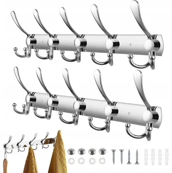 Věšák LIŠTA S HÁČKY VĚŠÁK NA OBLEČENÍ ŠATNÍ LIŠTA NÁSTĚNNÝ VĚŠÁK