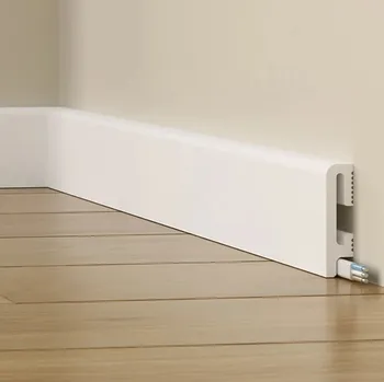 Podlahová lišta bílá rovná DuroFit PF060 vysoká 6 cm MARDOM DECOR