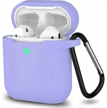 Příslušenství pro sluchátka Pouzdro s klopou Vanfone pro Apple AirPods 1, Apple AirPods 2 fialové