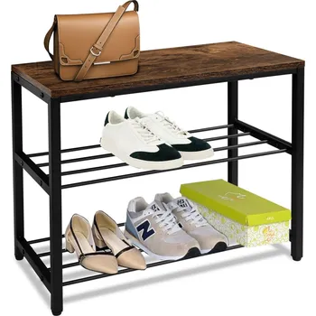 Botník Botník Stella 2 police rustikální hnědá/černý