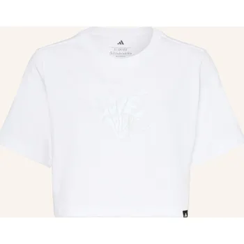 Adidas Dívčí Tričko Glam, bílá, 128