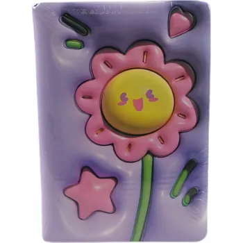 Zápisník Zápisník B6 Květiny - Památník / NOTES pro děti - 3D obálka