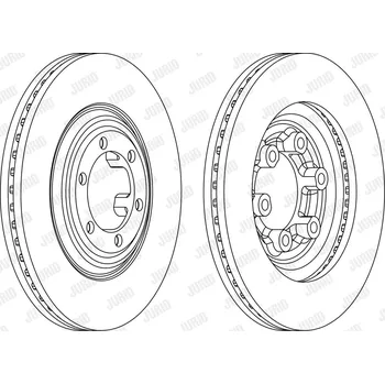 Brzdový systém Brzdový kotouč JURID 563111JC