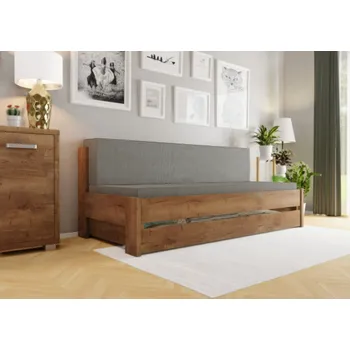 Postel Rozkládací postel Betka Dub Halifax tabákový Bombay 26