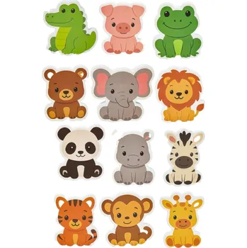 Kruzzel 26600 Pěnová zvířátka do koupele 12 ks