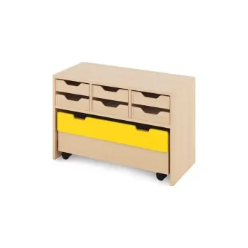 Zahradní úložný box Skříň S + malé kartonové kontejnery a truhla - CLASSICO