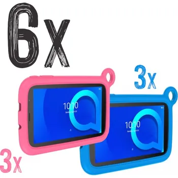 Tablet VÝHODNÁ SADA - 6x Tablet Alcatel oneT 7" Kids, 3x růžový + 3x modrý