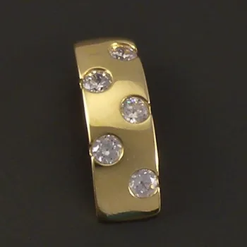 Přívěsek Goldpoint Zlatý zirkonový přívěsek zaoblený Váha: 0.90 g