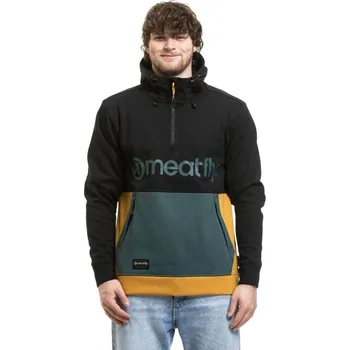 Pánská mikina Technická mikina Meatfly Tason 25/26 Black/Chai Tea XL