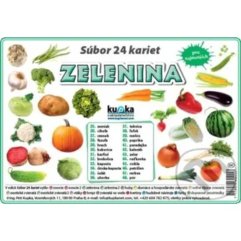 Encyklopedie Súbor 24 kariet - Zelenina - Kupka Kupka