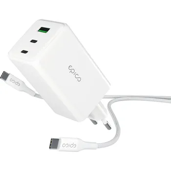 Mobilní telefon Epico GaN 100W adaptér EA100 s 1,2 m USB-C kabelem
