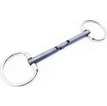 Udidlo pro koně Udidlo olivové dvakrát lomené (bradoon) Titanium Madeleine Fager 14 cm